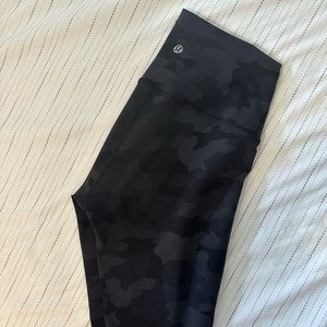 Lululemon 7/8th length camo camouflage leggings